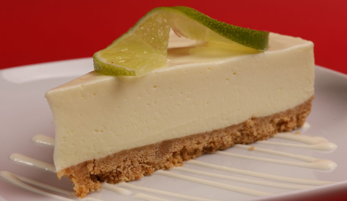 Tequila and lime cheesecake